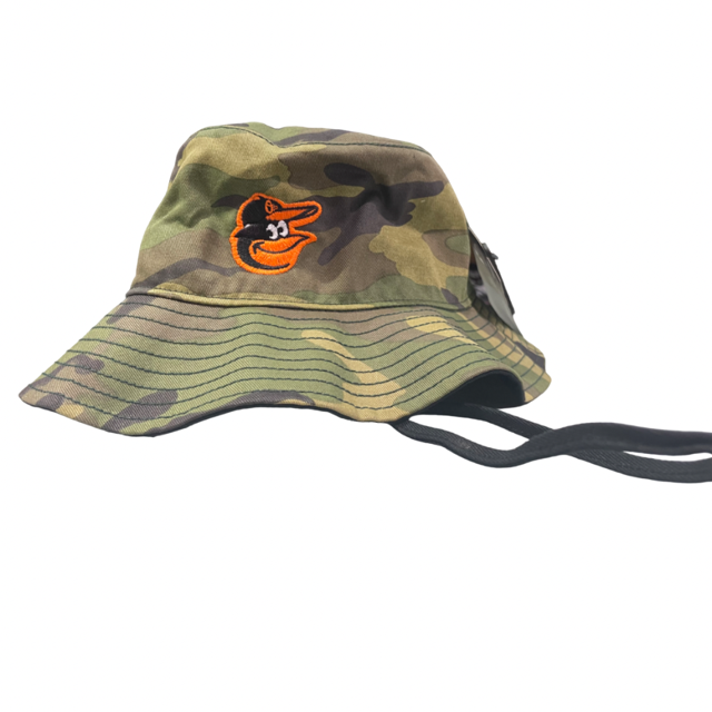 Baltimore Orioles '47 Brand Sarge Cargo Bucket Hat-Camo
