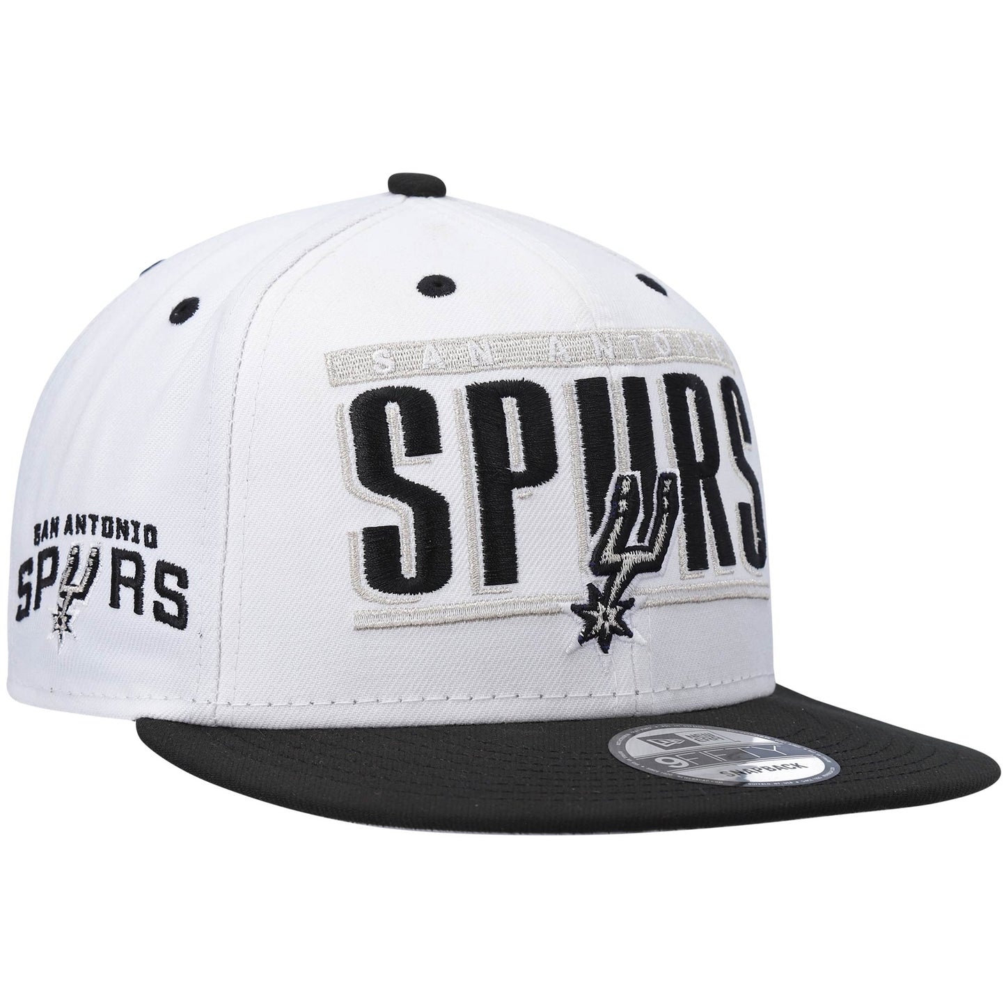 San Antonio Spurs New Era Retro Title White / Royal 9FIFTY Snap Back Hat