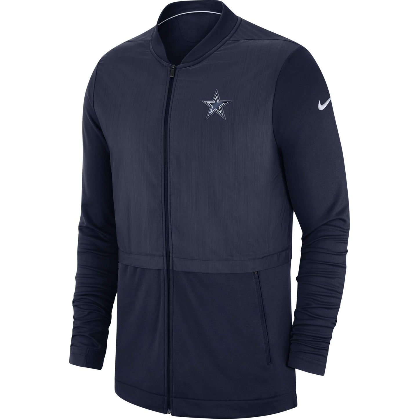 Dallas Cowboys Nike Sideline Hybrid Full Zip Jacket - Navy