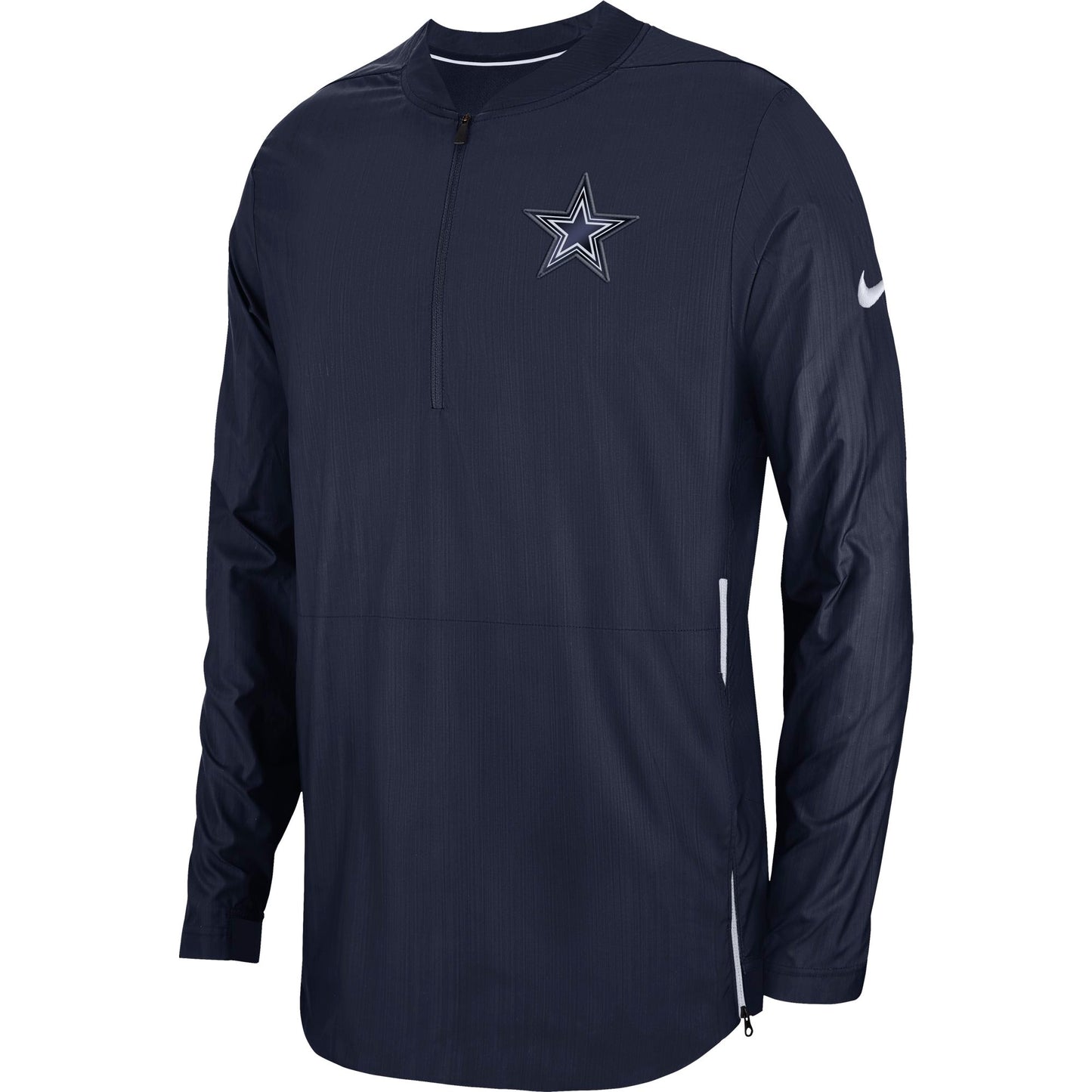 Dallas Cowboys Nike Sideline Coaches Lockdown 1/2 Zip Jacket - Navy