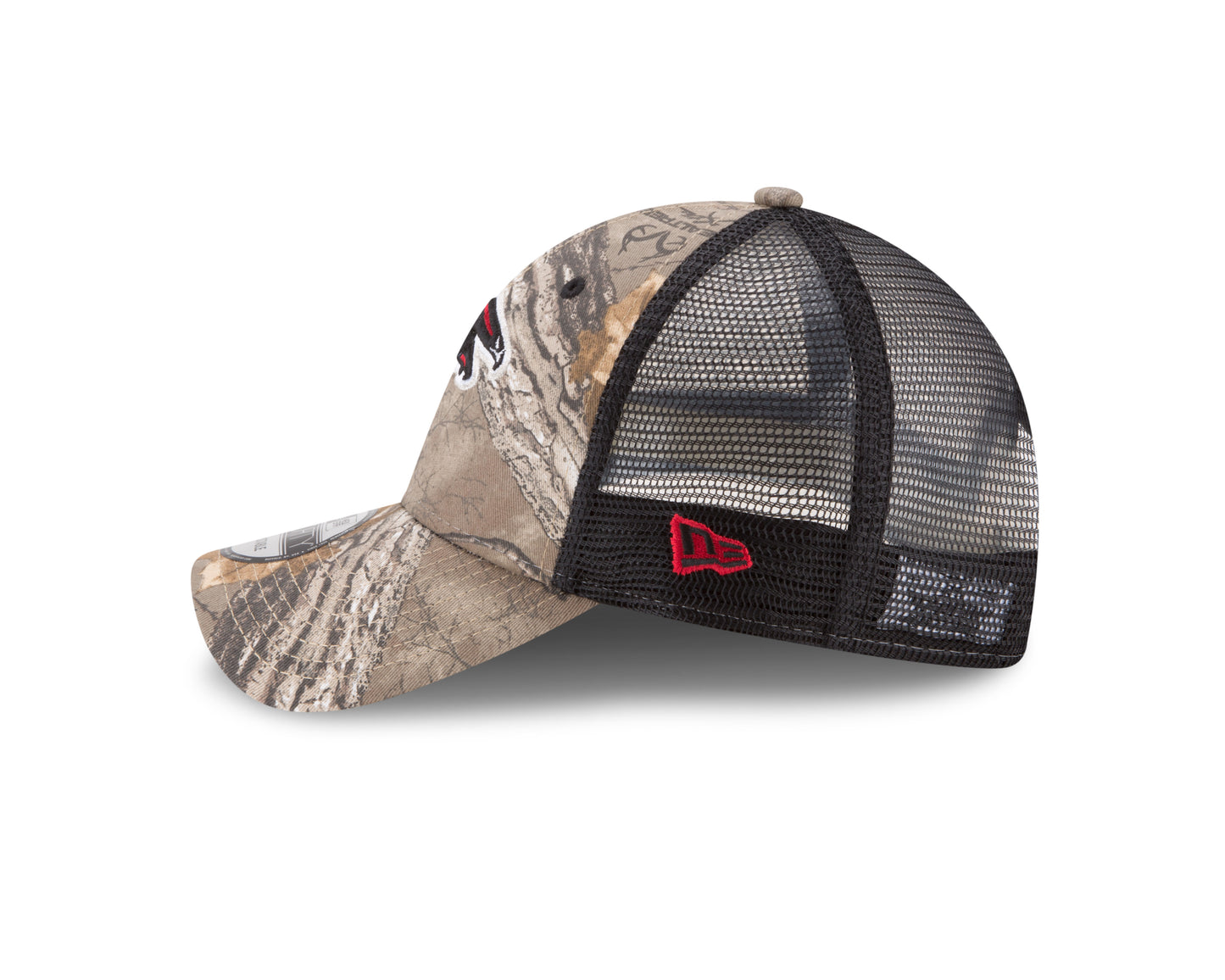 Atlanta Falcons New Era Realtree Trucker Mesh 9Forty Adjustable hat - Camo