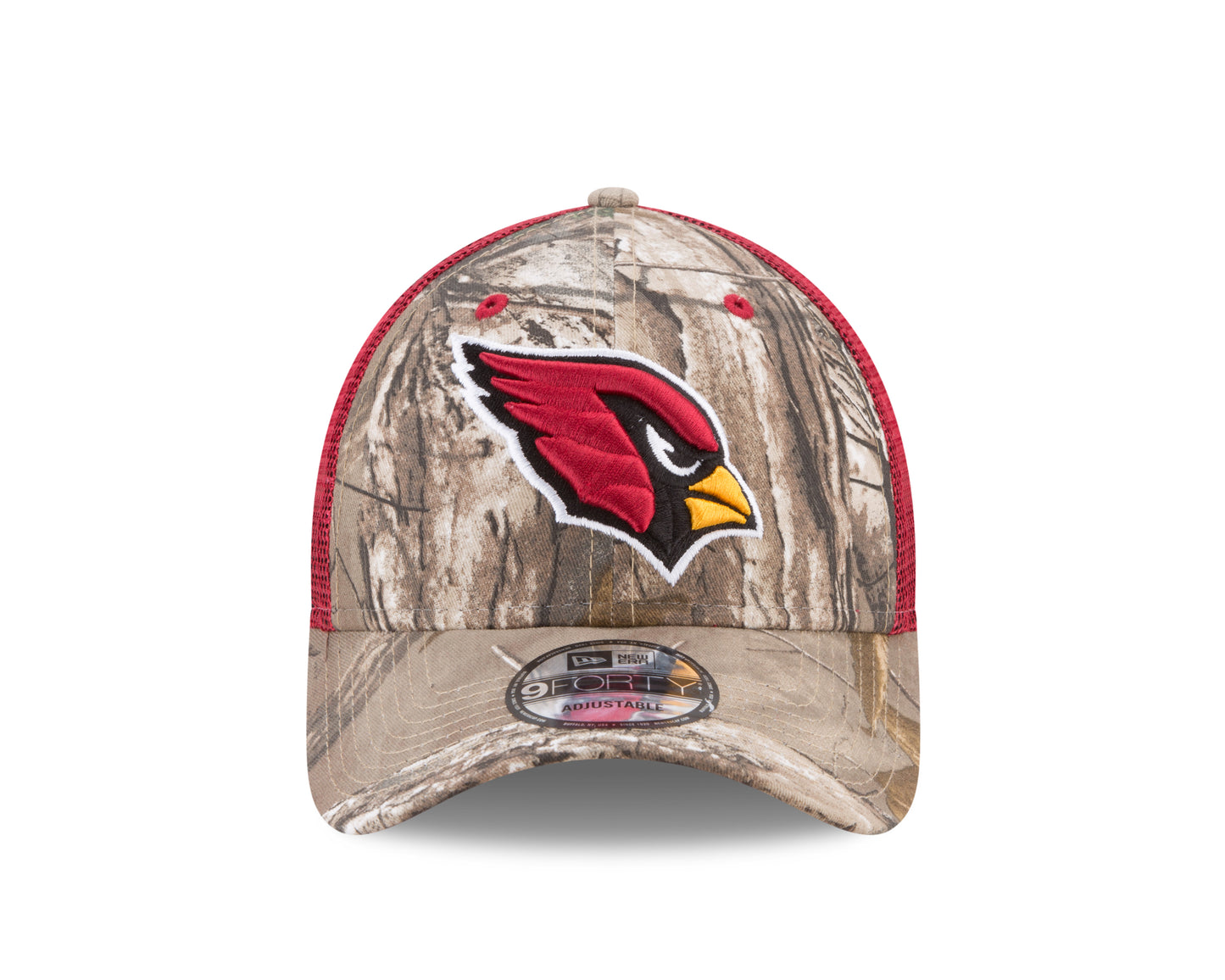 Arizona Cardinals New Era Realtree Trucker Mesh 9Forty Adjustable Hat - Camo
