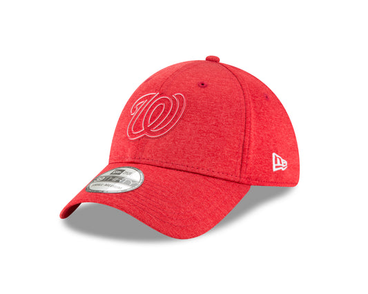 Washington Nationals New Era Clubhouse 39THIRTY Flex Hat - Heathered Red