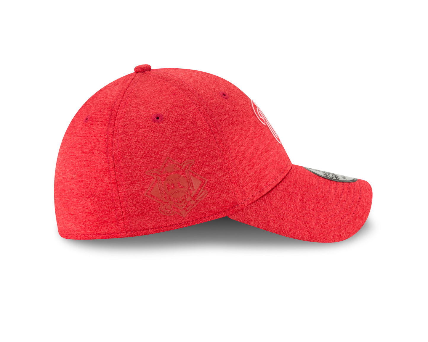 Washington Nationals New Era Clubhouse 39THIRTY Flex Hat - Heathered Red