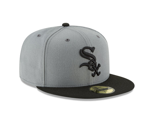 Chicago White Sox New Era MLB Basic Gray & Black 59fifty Fitted Hat