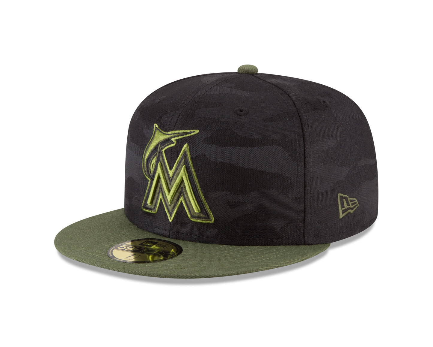 Miami Marlins New Era 2018 Memorial Day On-Field 59FIFTY Fitted Hat