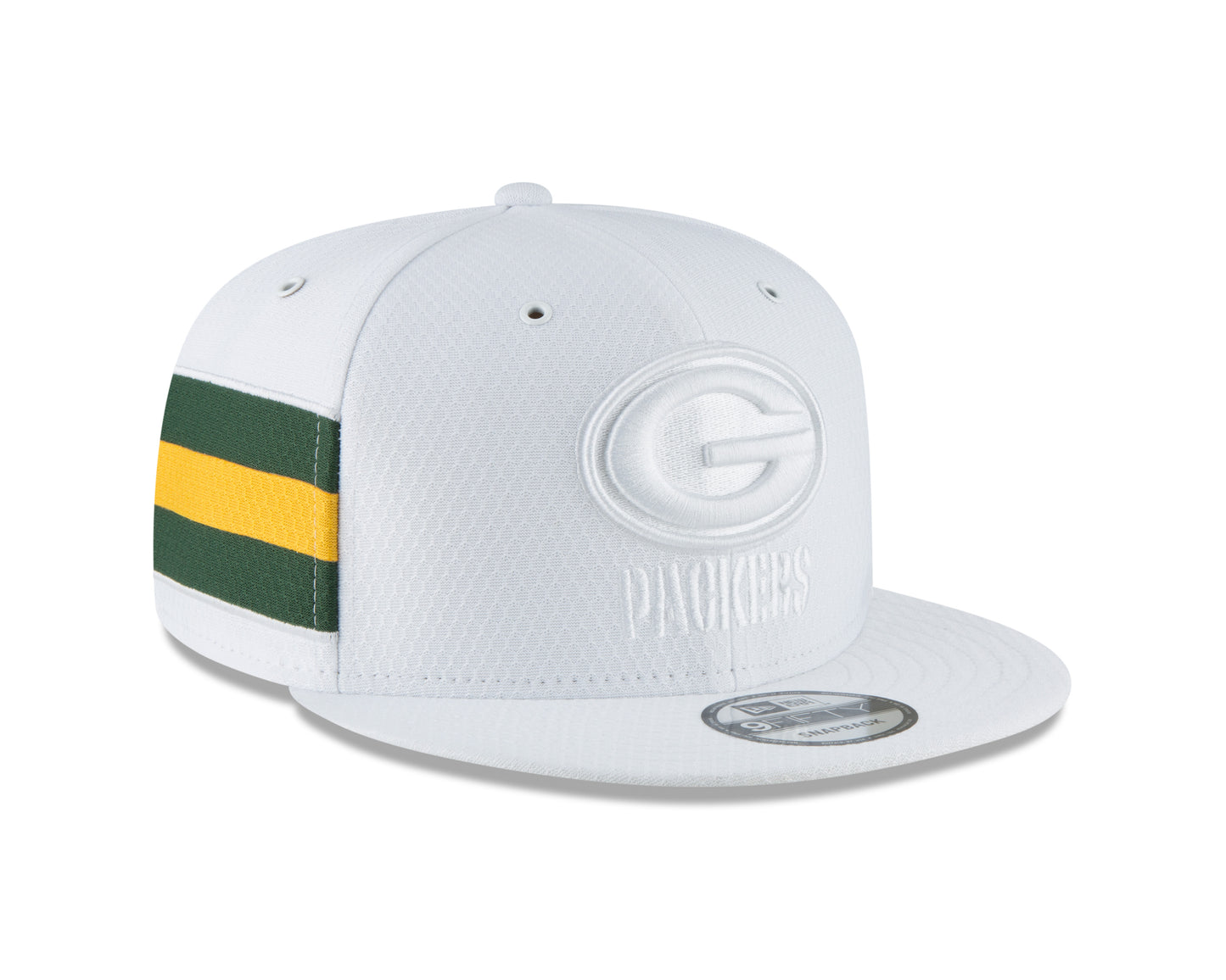 Green Bay Packers New Era Color Rush 9FIFTY Snapback Hat - White