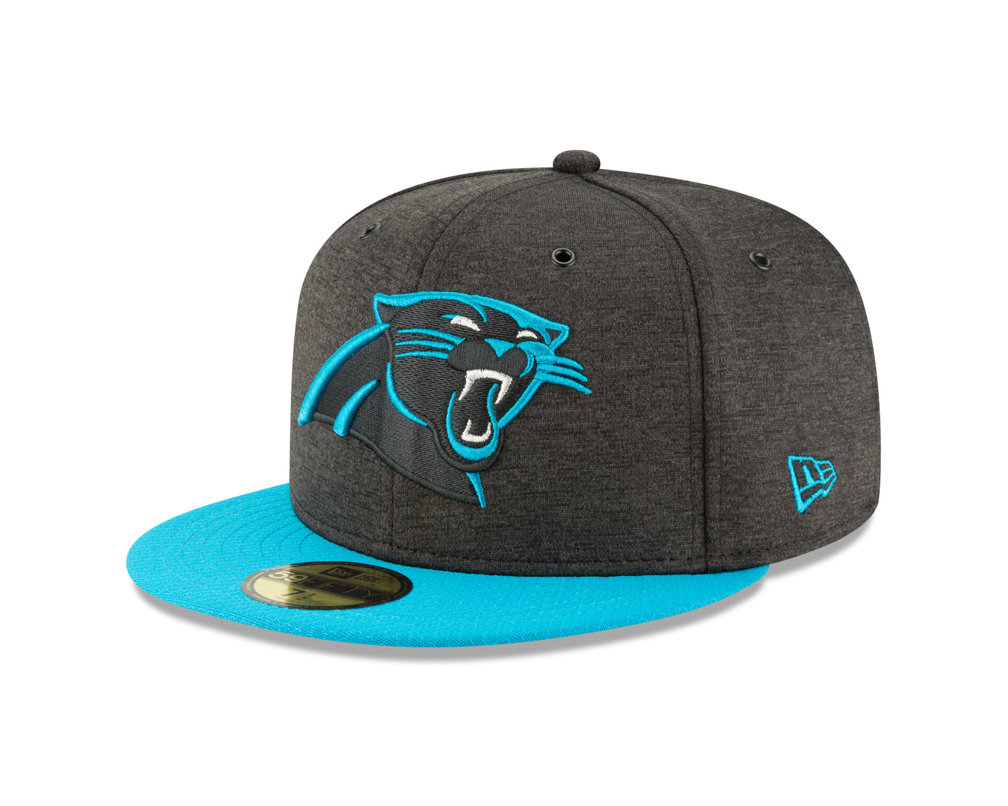 Carolina Panthers New Era 2018 NFL Sideline Home 59FIFTY Fitted Hat - Black/Blue
