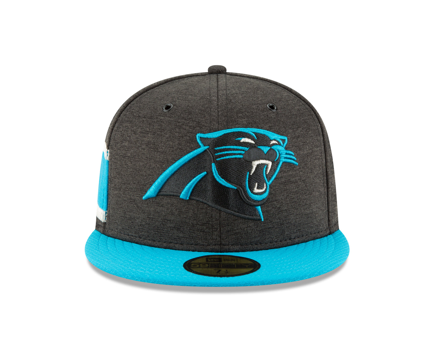 Carolina Panthers New Era 2018 NFL Sideline Home 59FIFTY Fitted Hat - Black/Blue