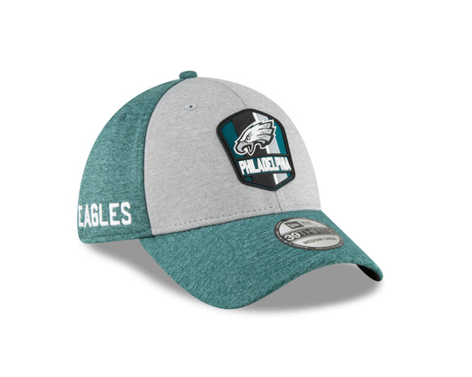 Philadelphia Eagles New Era NFL Sideline 39THIRTY Flex Hat - Green/Grey
