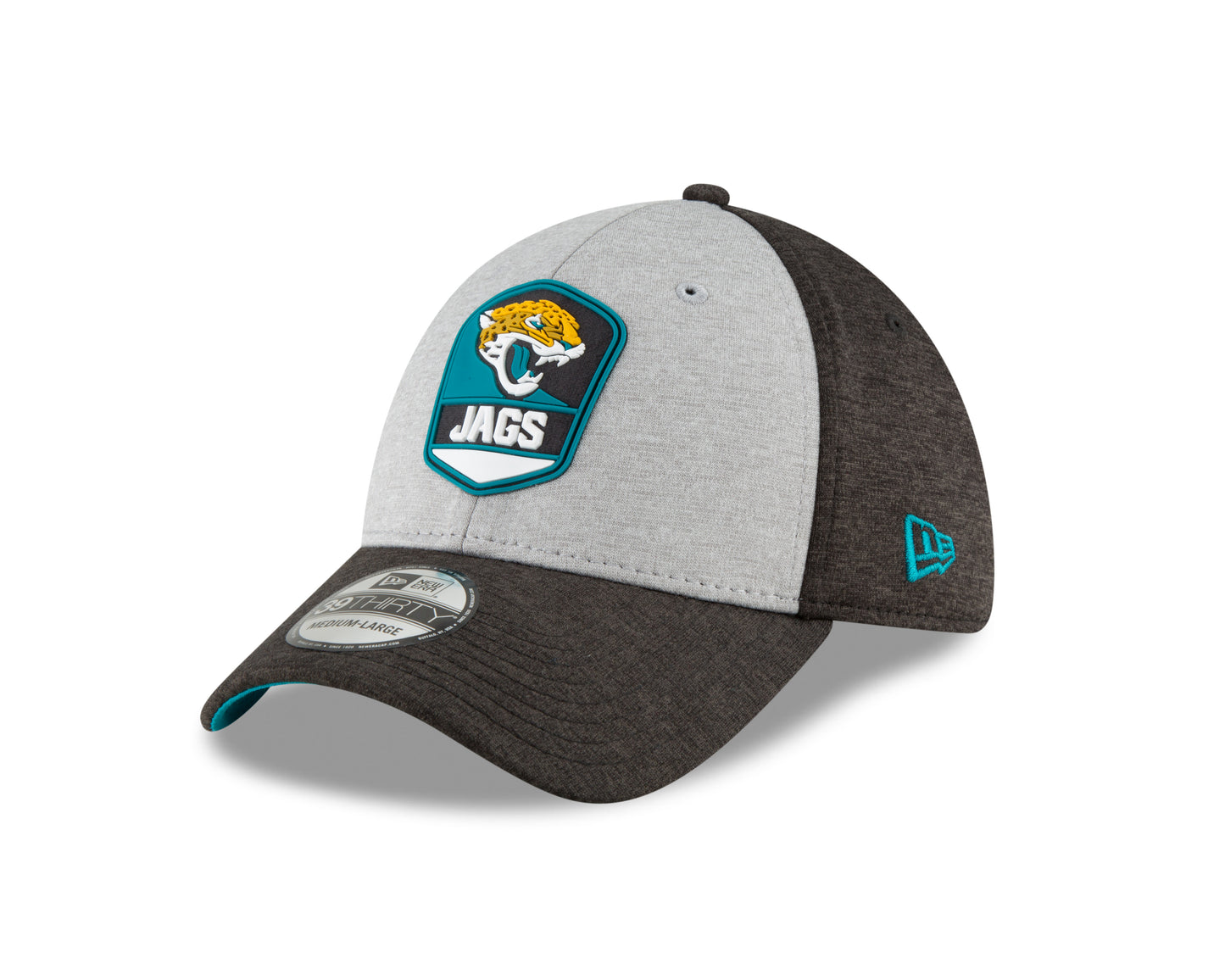 Jacksonville Jaguars New Era NFL Sideline 39THIRTY Flex Hat - Grey/Teal/Black