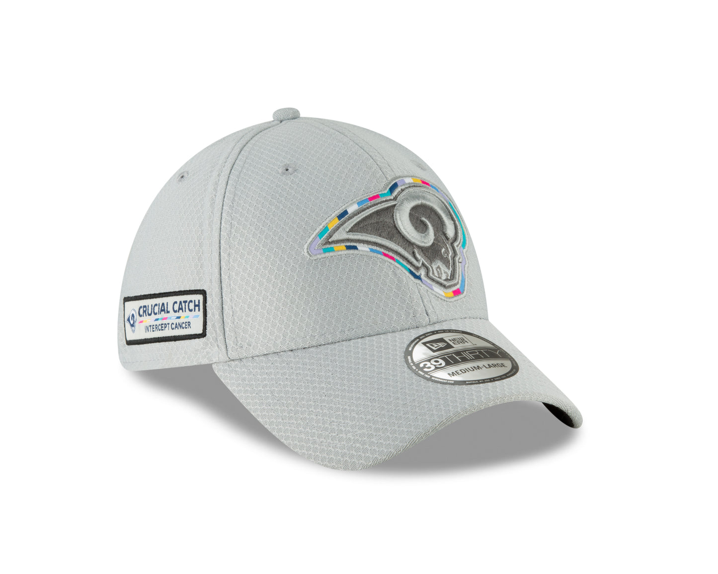 Los Angeles Rams New Era Crucial Catch 39THIRTY Flex Hat - Gray