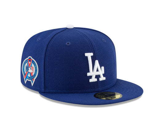Los Angeles Dodgers New Era Blue 9/11 Memorial Side Patch 59FIFTY Fitted Hat