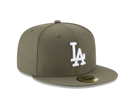 Los Angeles Dodgers New Era MLB Basic New Olive 59fifty Fitted Hat