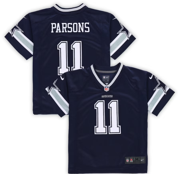 Dallas Cowboys KIDS (PRE-school) Micah Parsons #11 Nike Navy Game Jersey