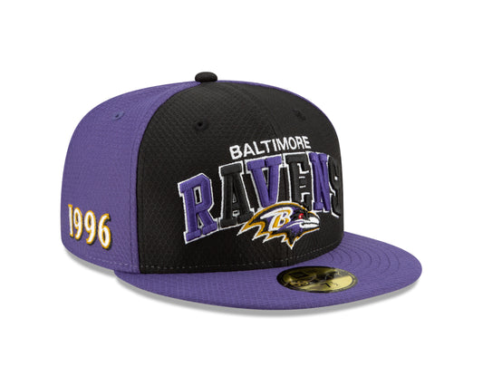 Baltimore Ravens New Era 1990's NFL Sideline Home Official 59FIFTY Fitted Hat