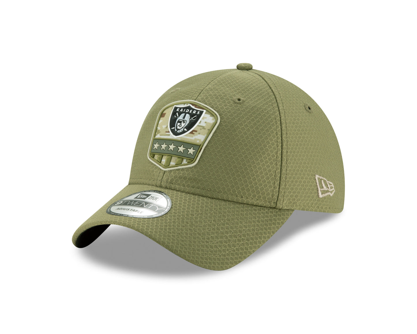 Las Vegas Raiders New Era Salute to Service 9Twenty Adjustable Hat Olive