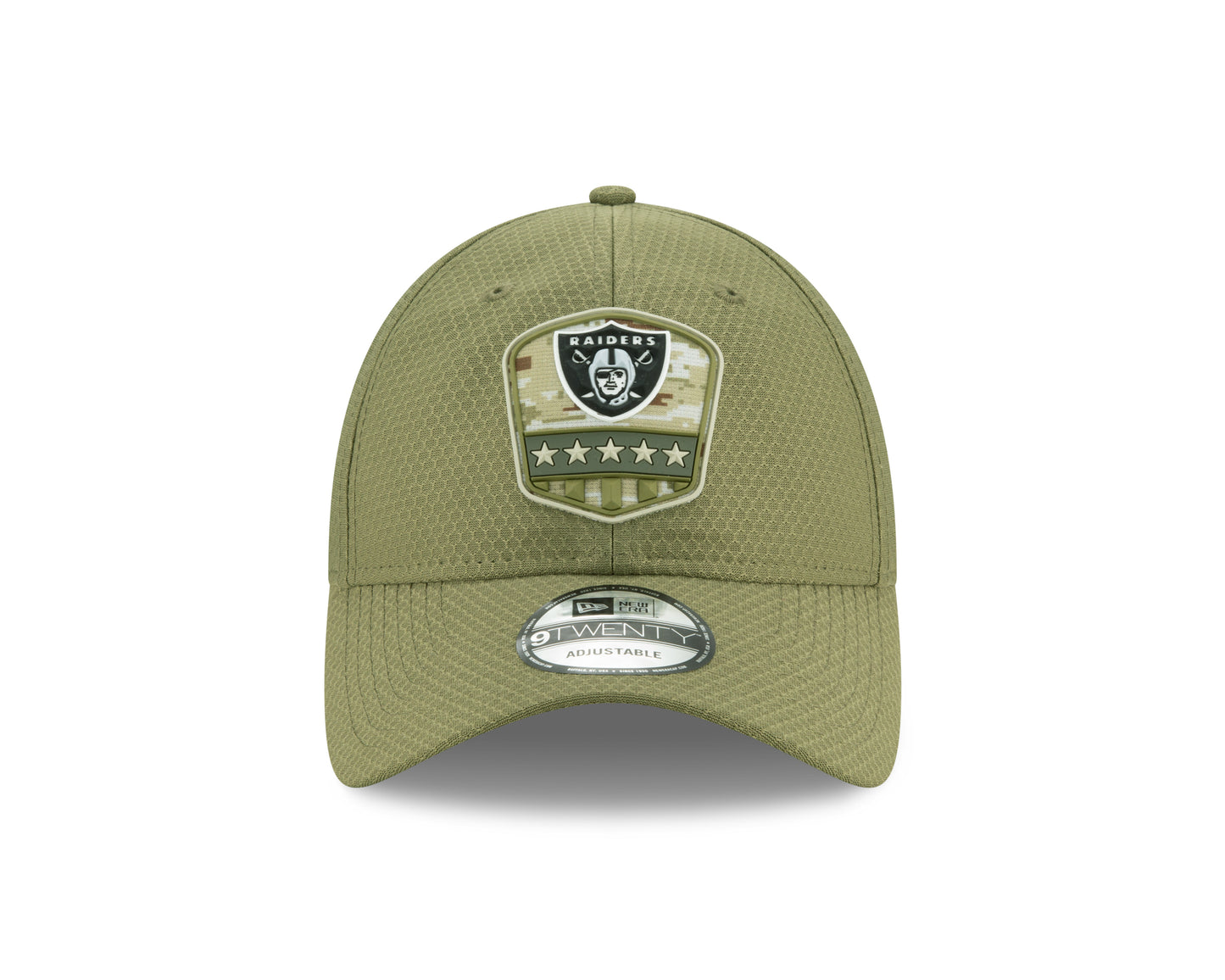 Las Vegas Raiders New Era Salute to Service 9Twenty Adjustable Hat Olive