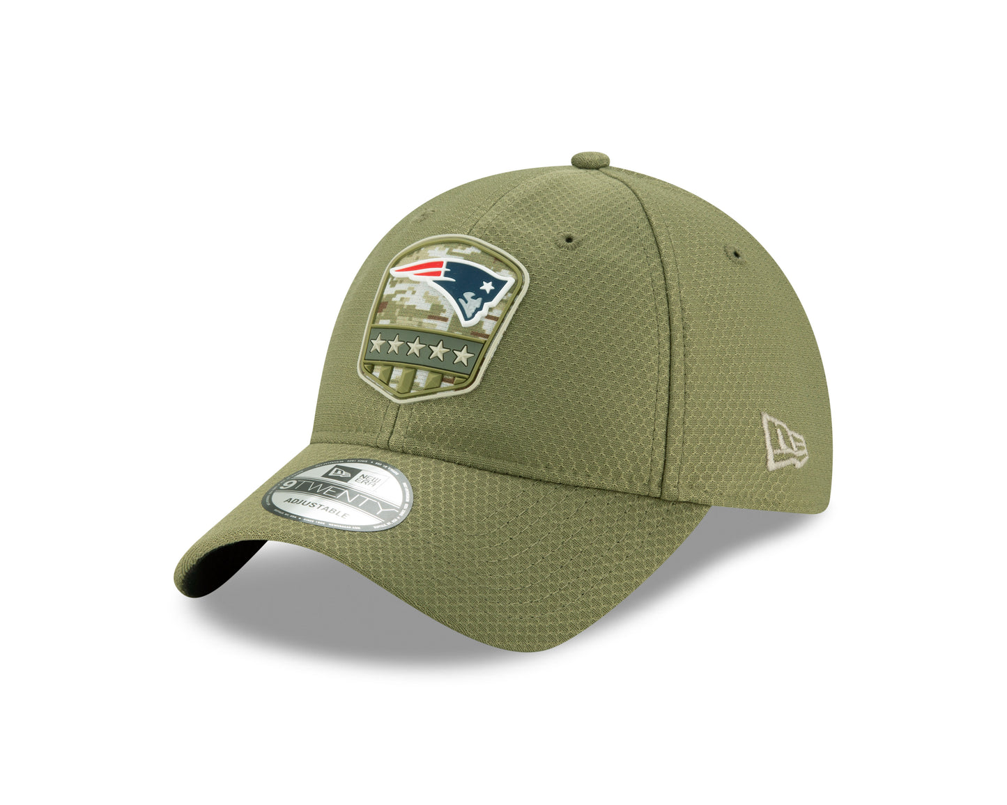 New England Patriots New Era Salute to Service 9Twenty Adjustable Hat Olive