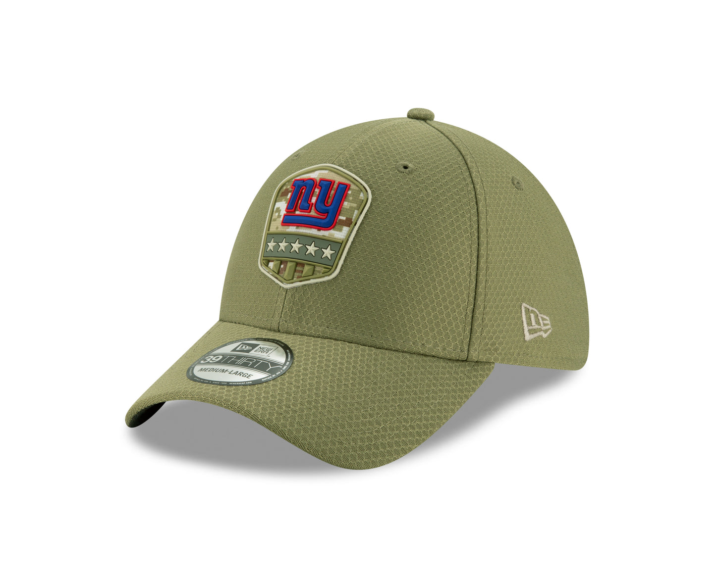New York Giants New Era 2019 Salute to Service Sideline 39THIRTY Hat Olive