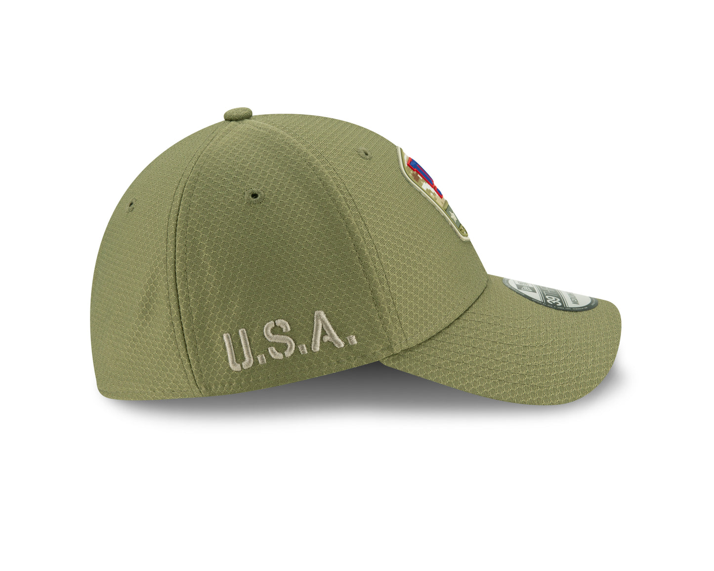 New York Giants New Era 2019 Salute to Service Sideline 39THIRTY Hat Olive