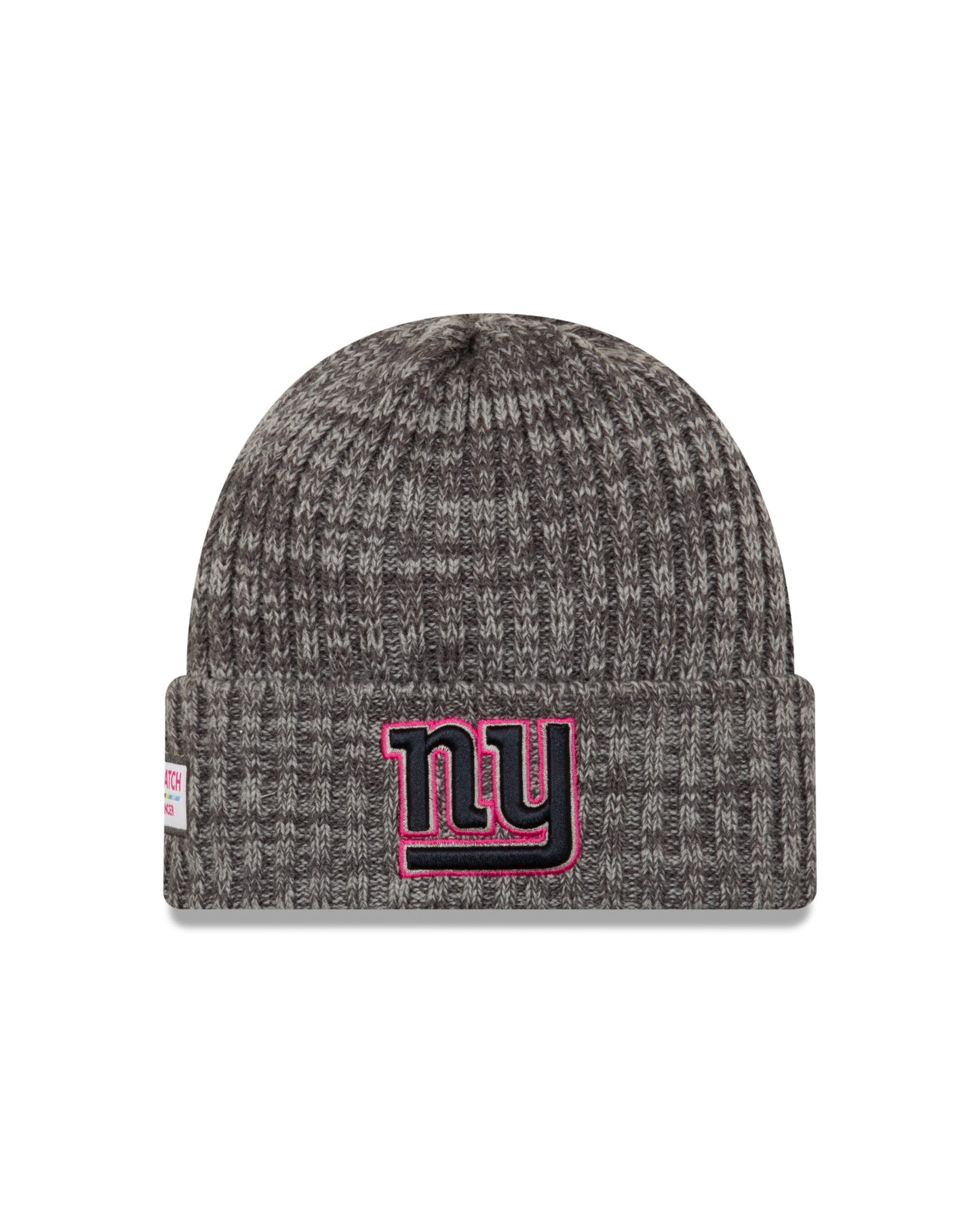 New York Giants New Era NFL Crucial Catch Cuffed Knit Hat - Gray