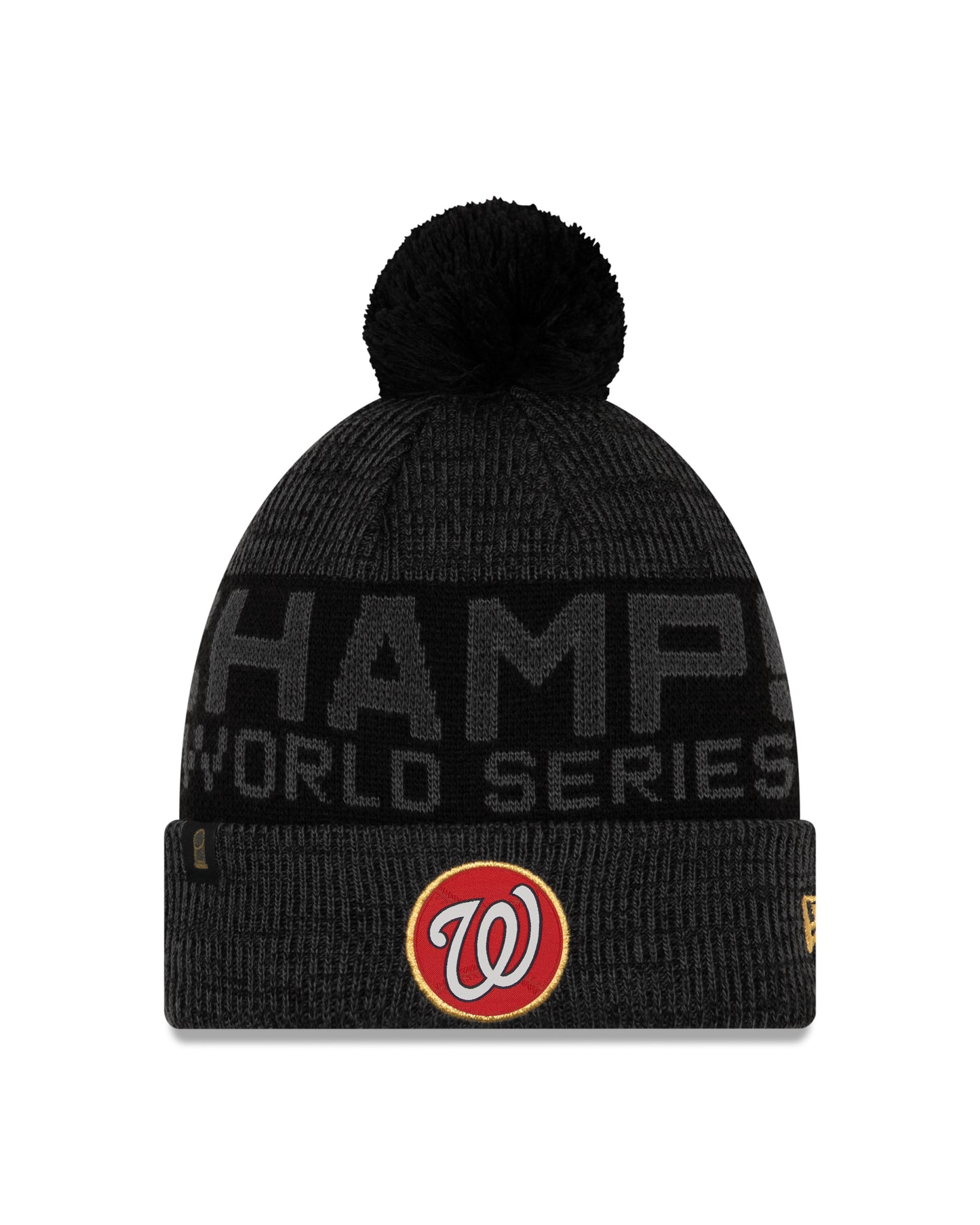 Washington Nationals '47 Brand World Series Champions Locker Room Knit Hat- Black