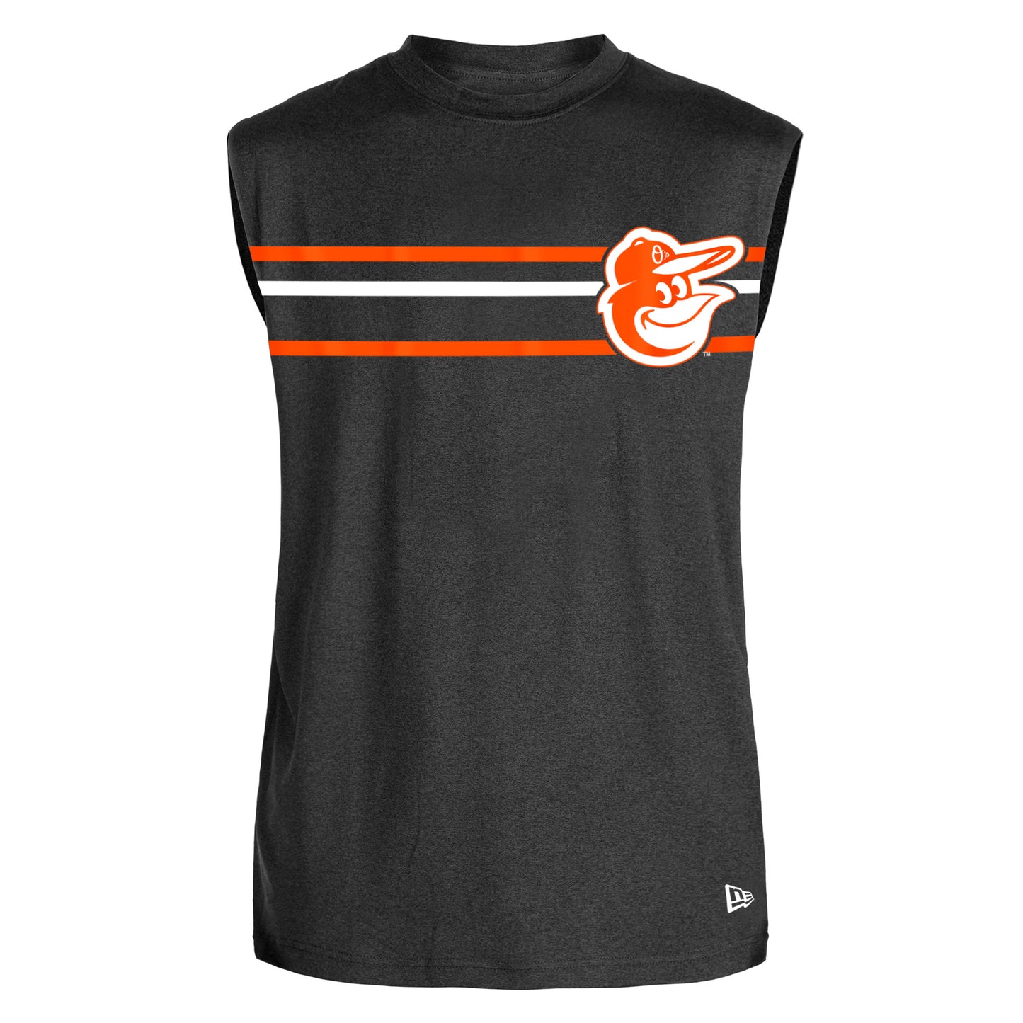 Batlimore Orioles New Era Men's Active Stripe Muscle Tank Top