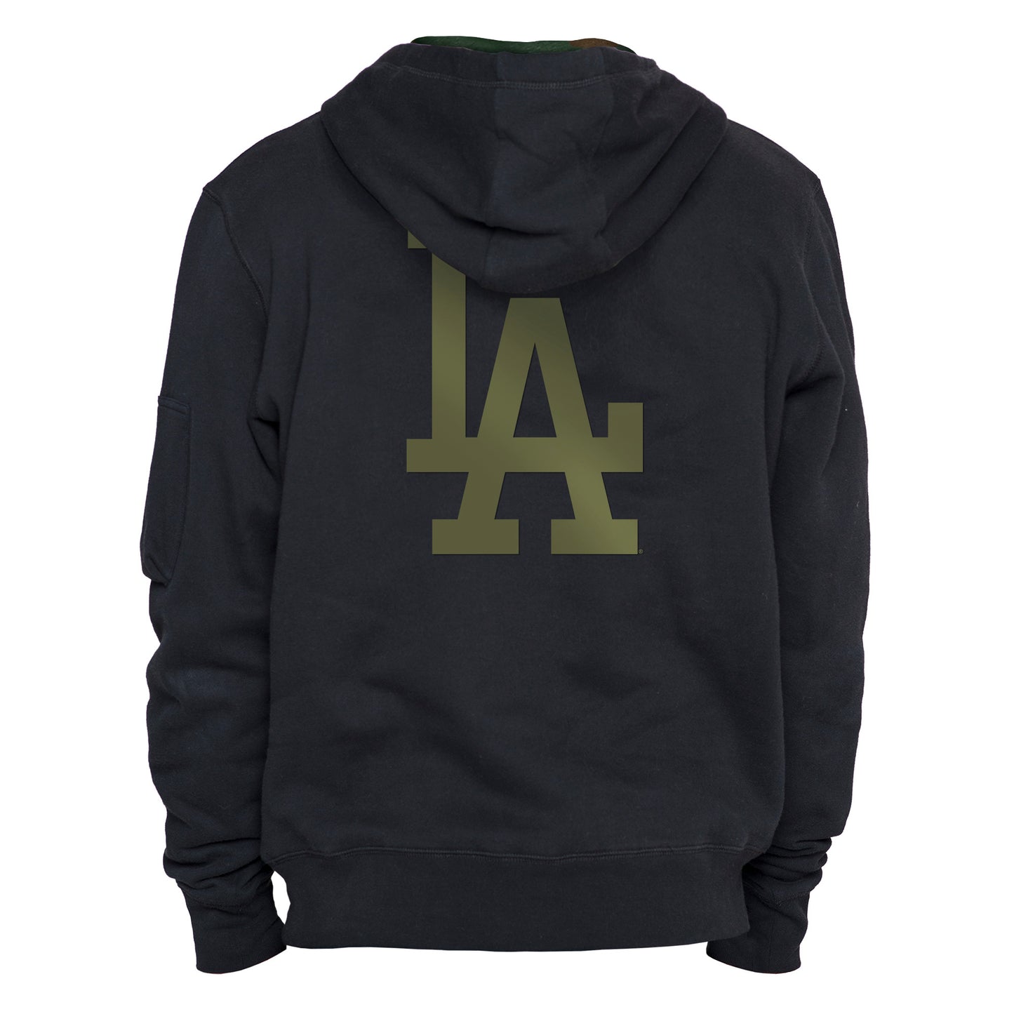 Los Angeles Dodgers Alpha Industries Pullover Hoodie- Black/Olive/Camo