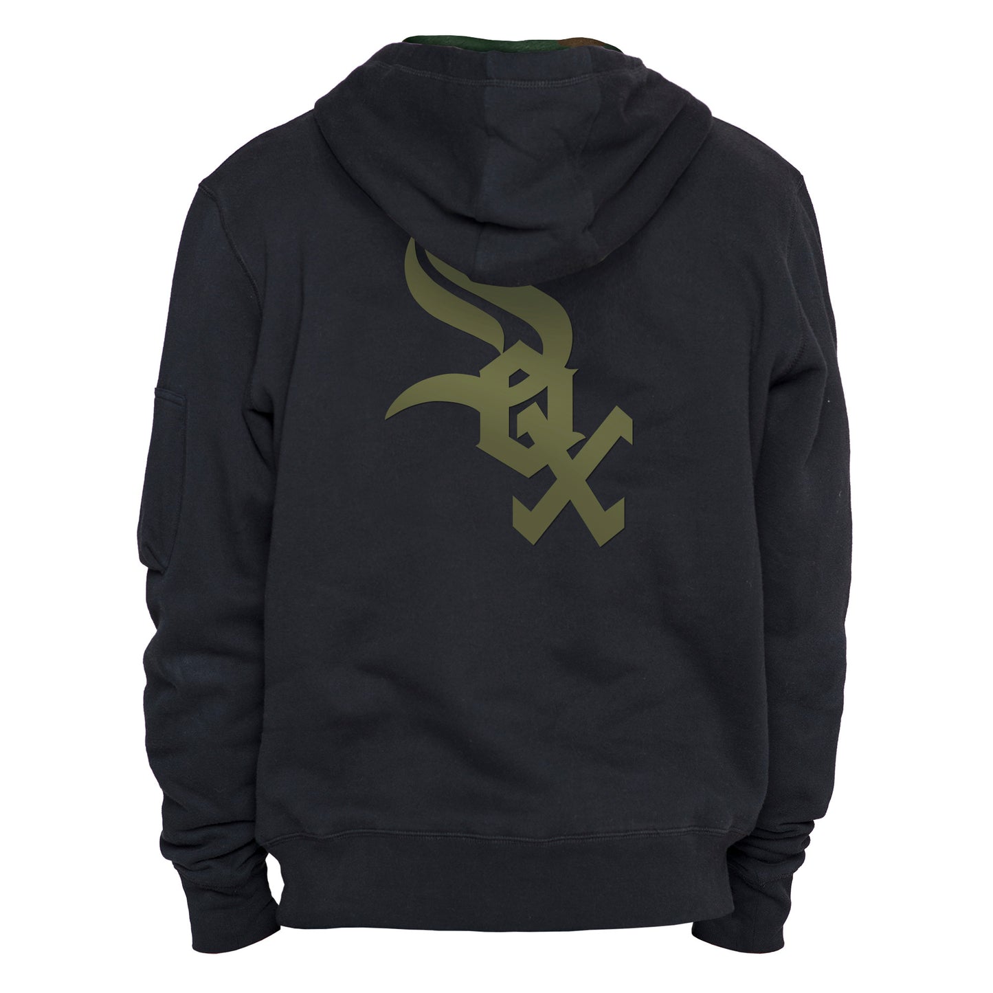 Chicago White Sox Alpha Industries Pullover Hoodie- Black/Olive/Camo