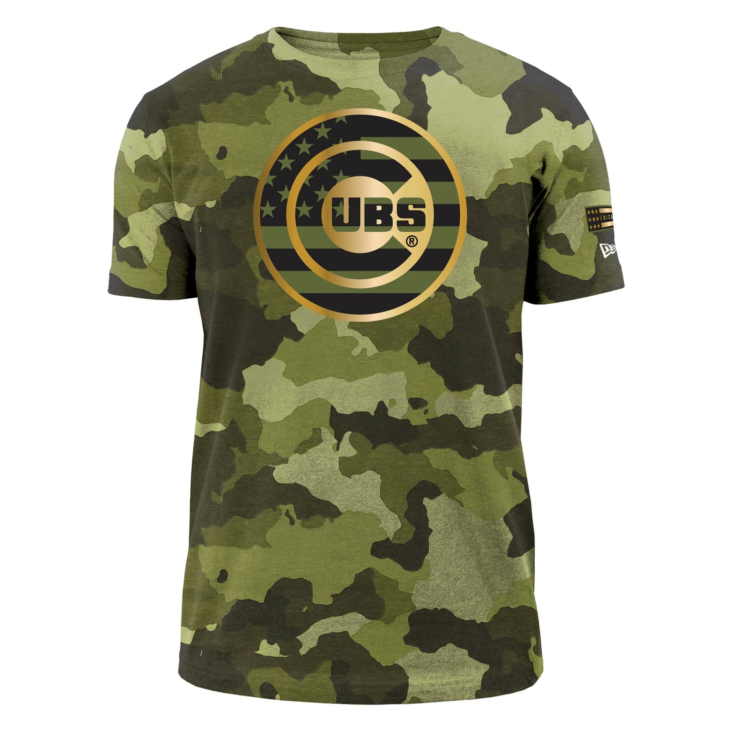 Chicago Cubs New Era Armed Forces Camo T-shirts