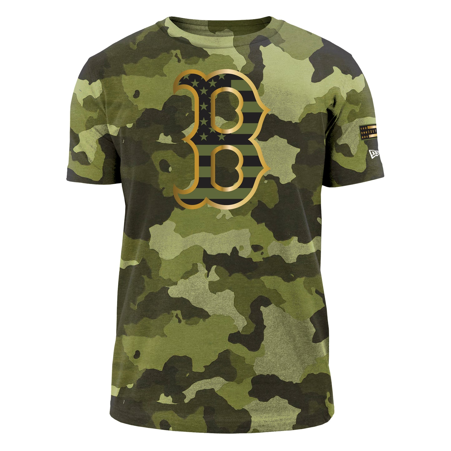 Boston Red Sox New Era Armed Forces Camo T-shirts