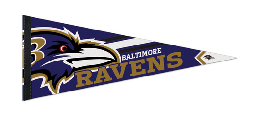 Baltimore Ravens 12x30 Logo Premium Pennant