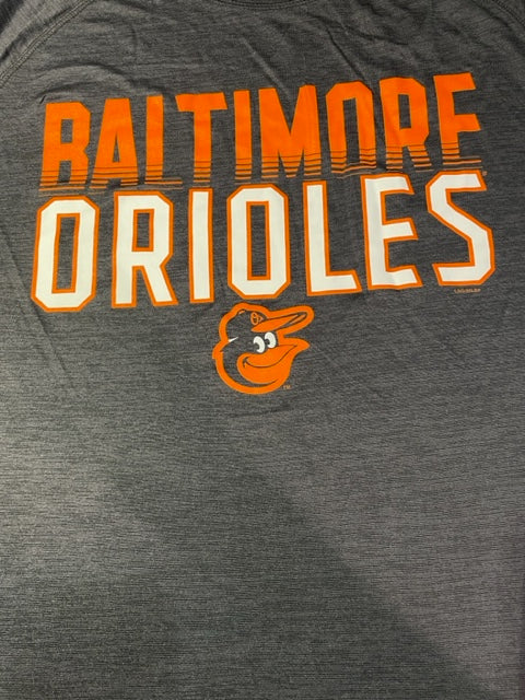 Baltimore Orioles Fanatics Performance Double Stack Tee Shirt - Black