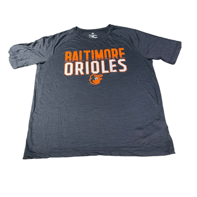 Baltimore Orioles Fanatics Performance Double Stack Tee Shirt - Black