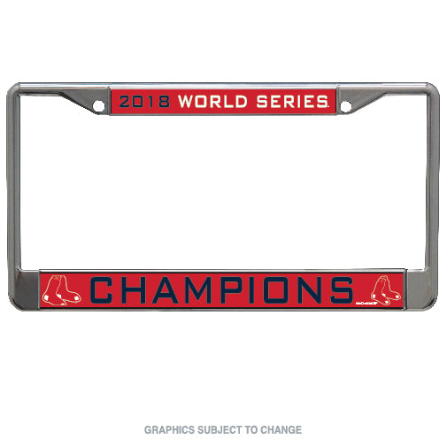 Boston Red Sox Wincraft 2018 World Series Champions License Plate Frame