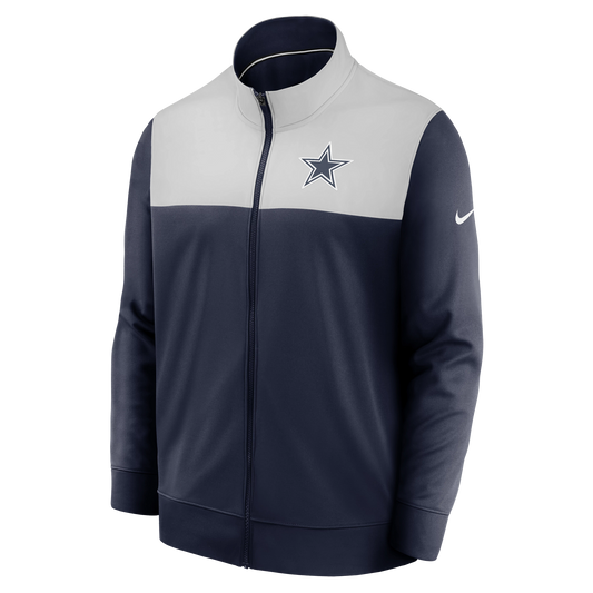 Dallas Cowboys Nike 2020 Long Sleeve Performance Logo Sideline Full Zip Jacket