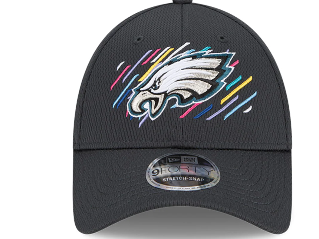 Philadelphia Eagles New Era NFL Crucial Catch Official 9FORTY Adjustable Hat