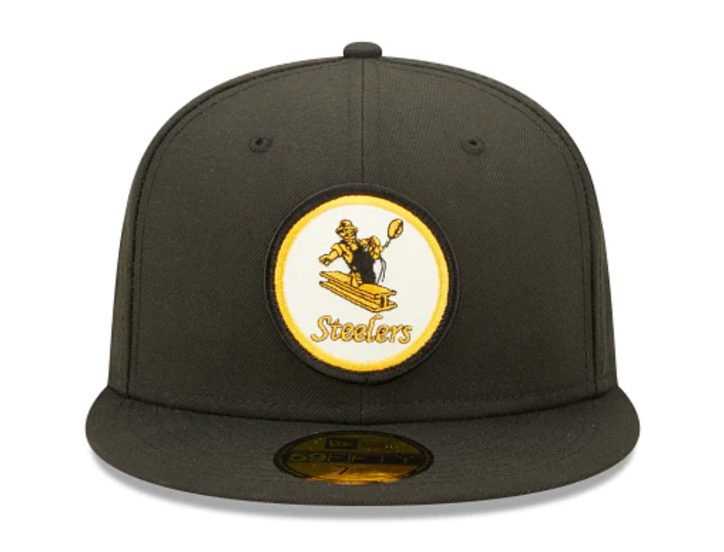 Pittsburgh Steelers New Era Sideline 59FIFTY Historic Fitted Hat - Black