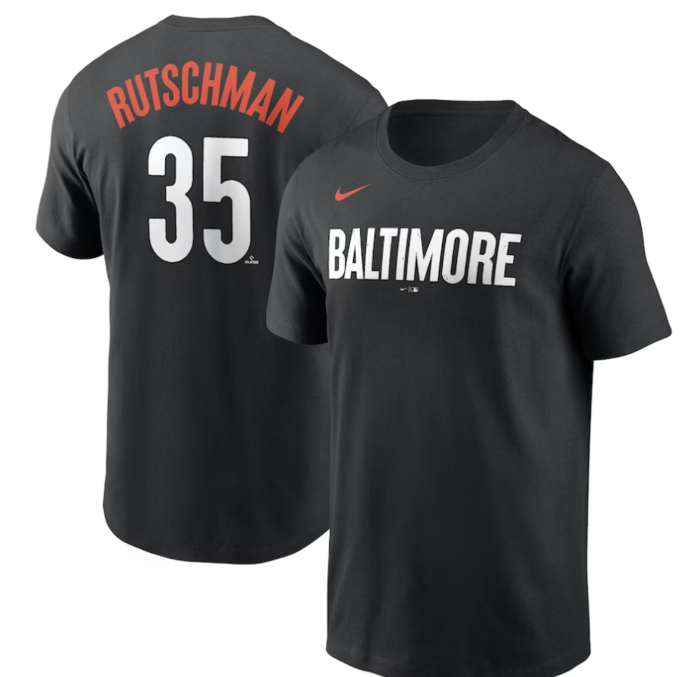 Baltimore Orioles Youth 2023 City Orioles #35 Rutschman Youth T-Shirt