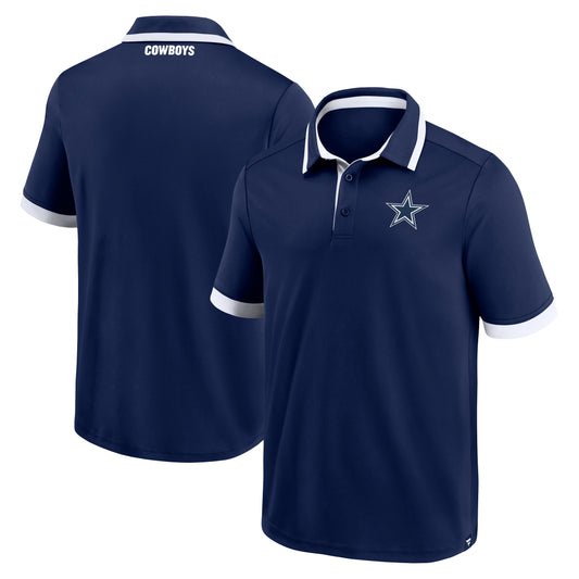 Dallas Cowboys Fanatics Color Block Men's Polo Shirt - Navy / White