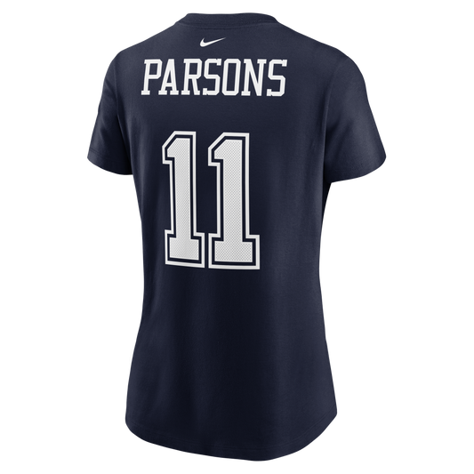 Dallas Cowboys Nike #11 Micah Parsons  Women's Player T-Shirts- Blue