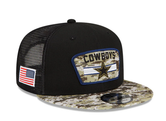 Dallas Cowboys New Era 2021 Salute To Service 9Fifty Adjustable Hat