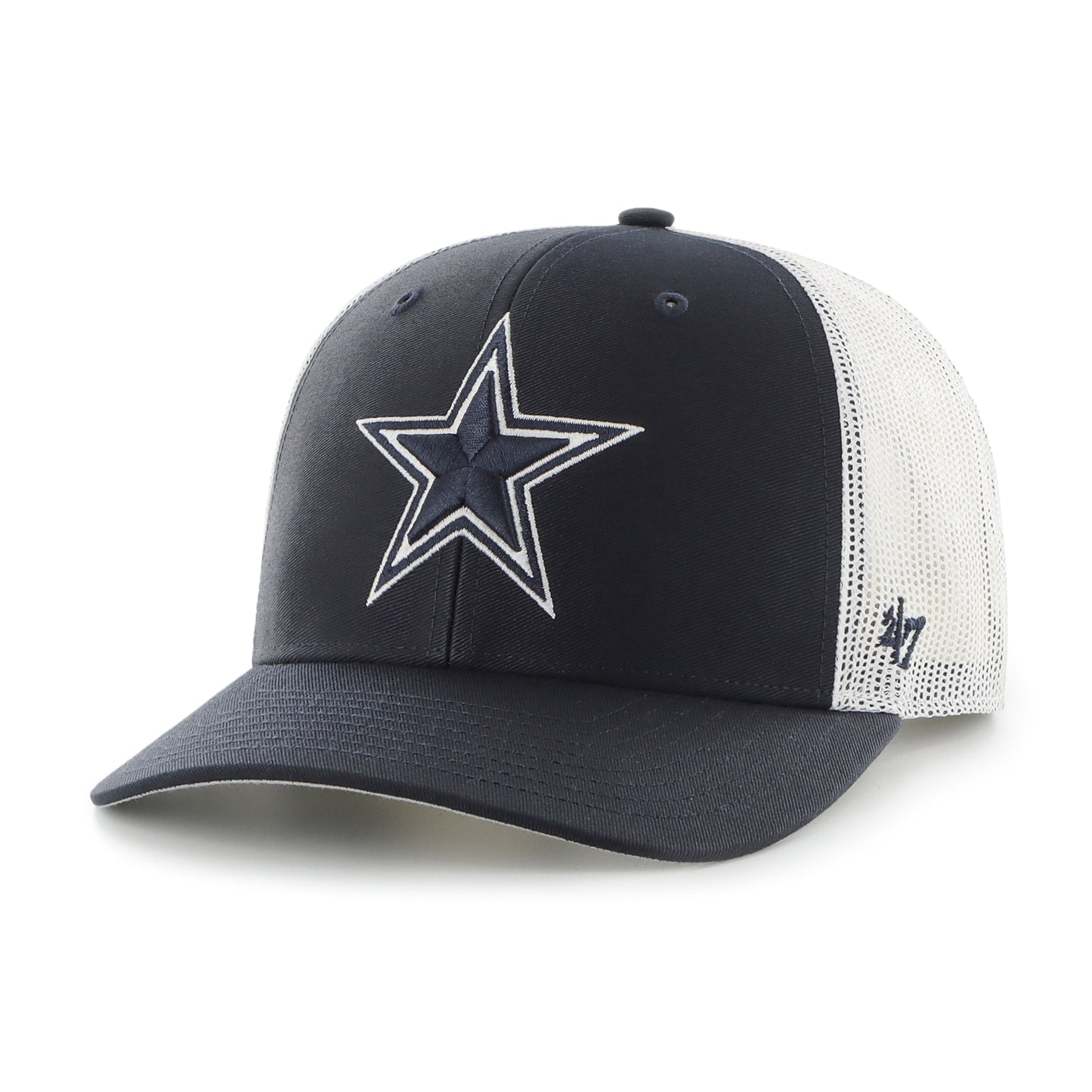 Dallas Cowboys '47 Trucker Mesh Snapback Adjustable Hat - Blue