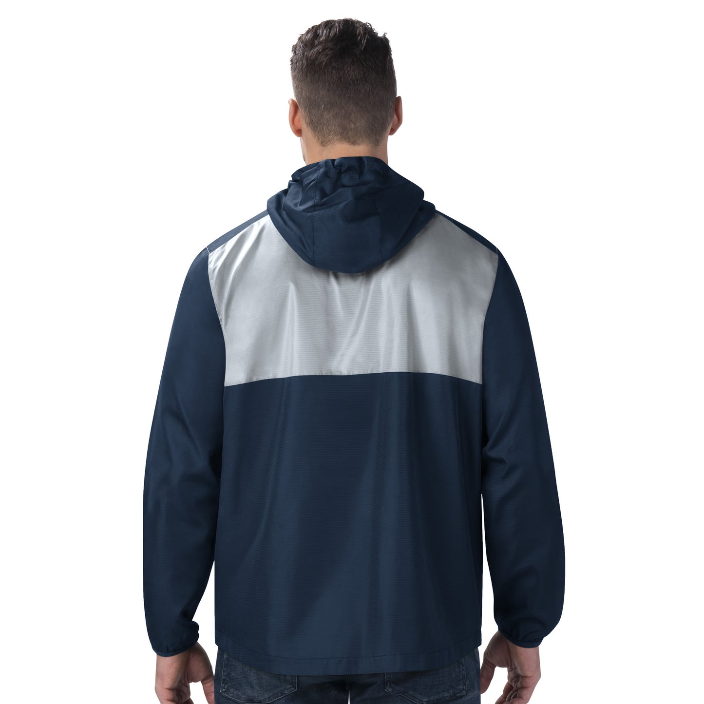 Dallas Cowboys Lineman Half Zip Pullover Men's Jacket - Navy