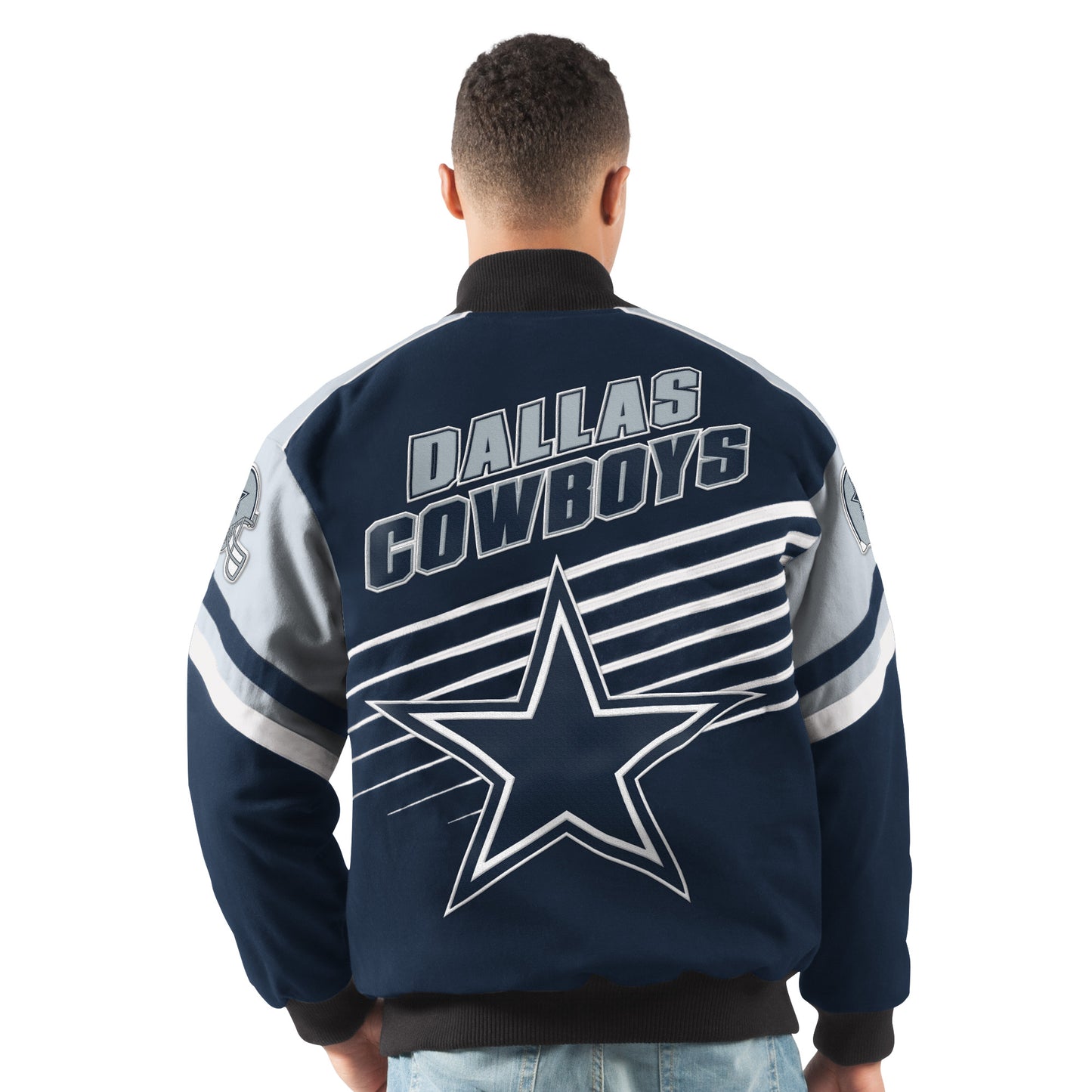 Dallas Cowboys Navy NFL Extreme Strike Cotton Twill Jacket - By GIII