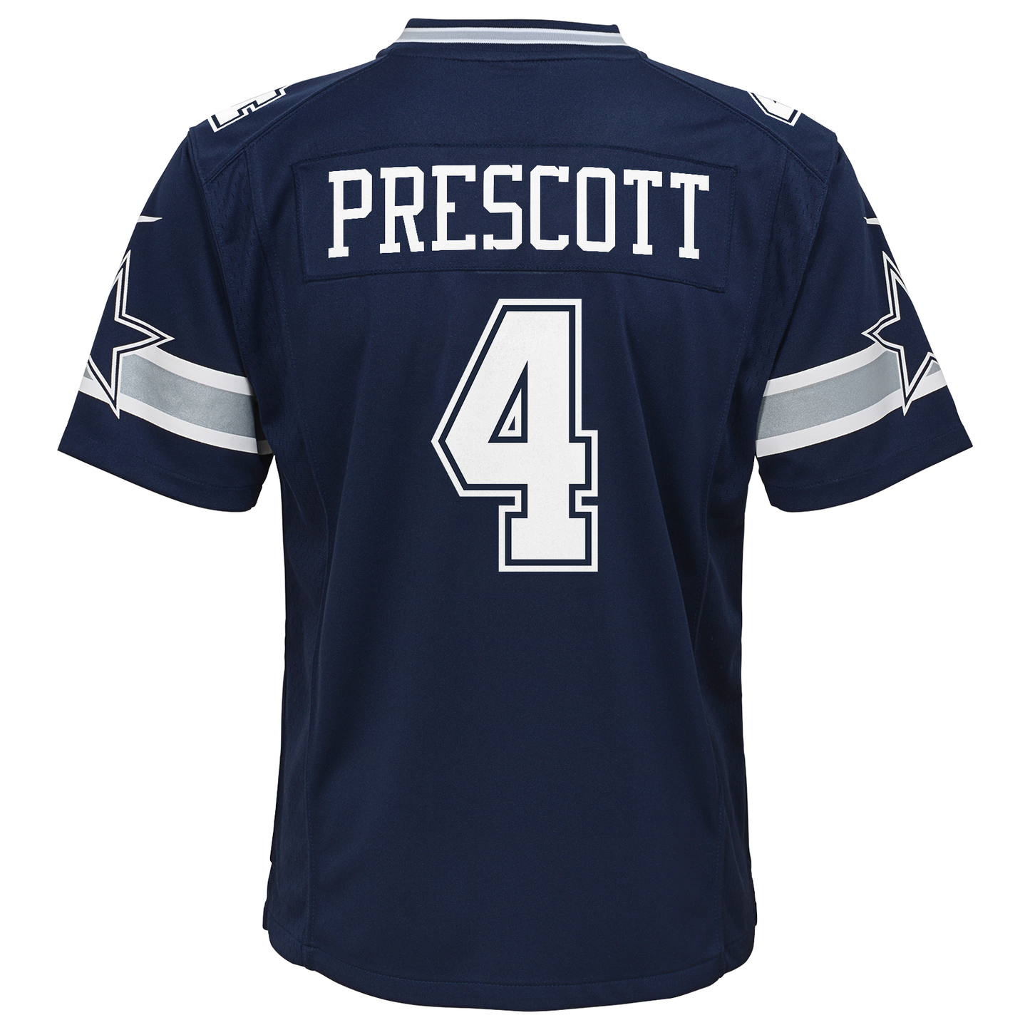 Dallas Cowboys Nike #4 Dak Prescott Youth Game Jersey- Blue