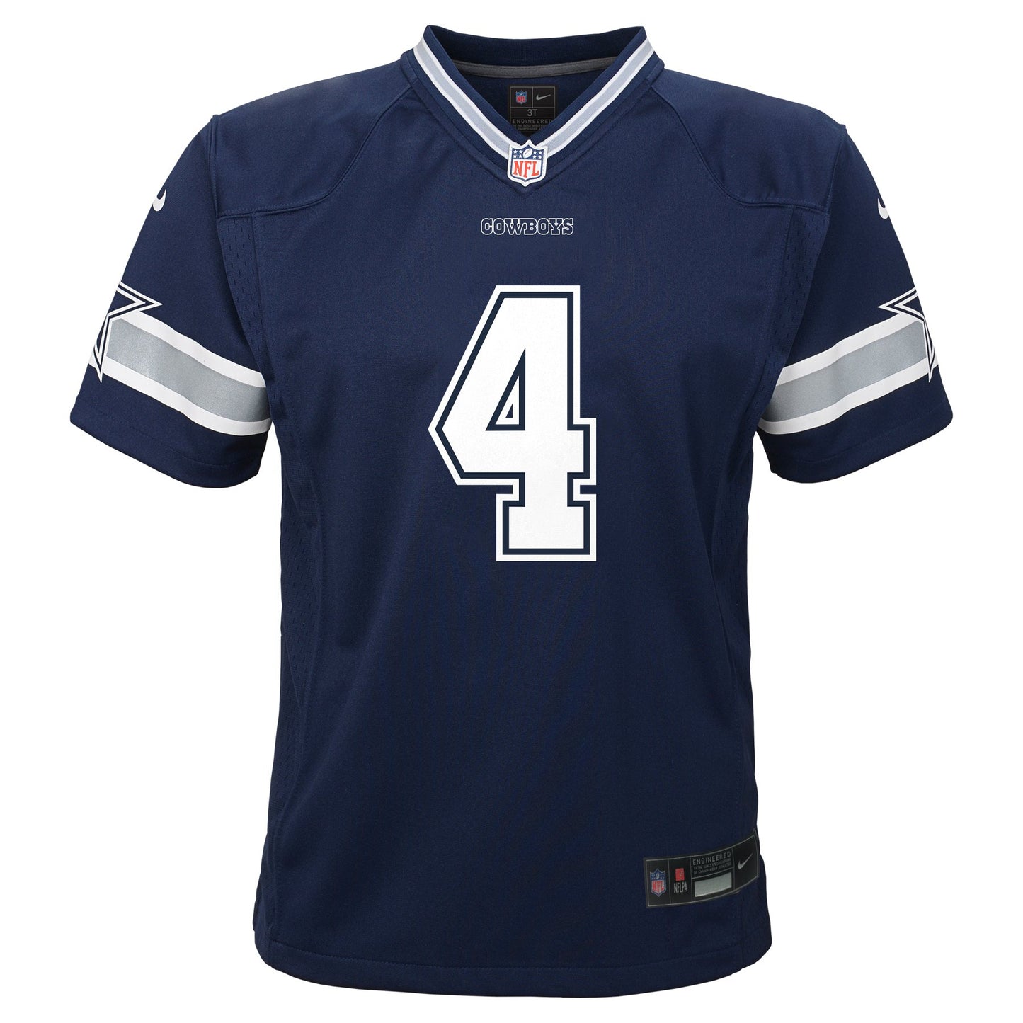 Dallas Cowboys KIDS (PRE-school) Dak Prescott #4 Nike Navy Game Jersey