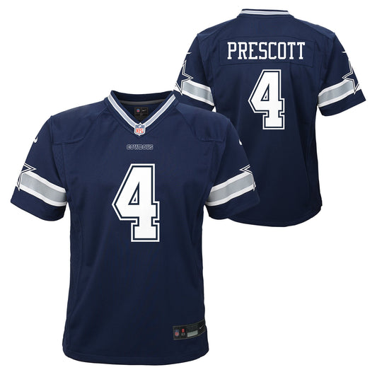 Dallas Cowboys KIDS (PRE-school) Dak Prescott #4 Nike Navy Game Jersey