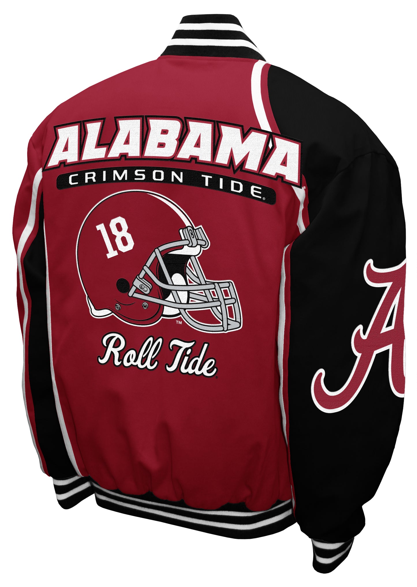 Alabama Crimson Tide NCAA Thrill Twill  Full Snap Jacket